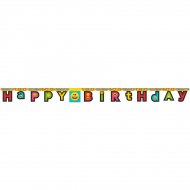 Guirlande Happy Birthday Emoji Smiley (2,23 m)