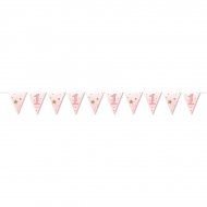 Guirlande Fanions Little Star Baby Girl (3,70 m) - Papier