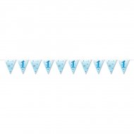 Guirlande fanions Little Star Baby Boy (3,70 m) - Papier