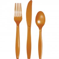 24 couverts Orange Camel