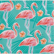 16 Petites Serviettes Flamant Rose Oasis