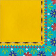 16 Serviettes Poterie Indienne