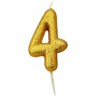 Bougie Or Chiffre 4