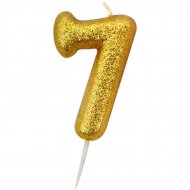 Bougie Or Chiffre 7