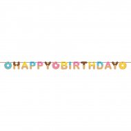Guirlande Happy Birthday Donuts Party