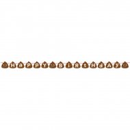 Guirlande Happy Birthday Emoji Caca (1,67 m)