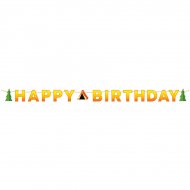 Guirlande Happy Birthday Feu de Camp (1,67 m)