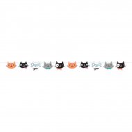 Guirlande Fanions Chat (1,67 m)