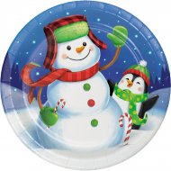 8 Assiettes Bonhomme et Pingouin