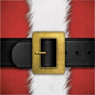 16 Serviettes Ceinture de Santa