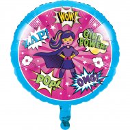 Ballon � plat Super Birthday Girl