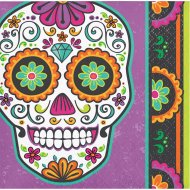 16 Petites Serviettes Calavera Festival