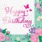 16 Serviettes Happy Birthday F�e Florale images:#0