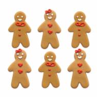 6 D�cors en Sucre - Petit Bonhomme (4 cm)