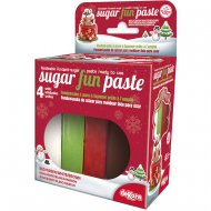 Pack P�te � sucre 4 couleurs No�l