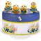 4 Figurines Minions en sucre g�lifi� images:#1