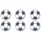 16 Mini Disques Ballon de Foot (3,4 cm) - Sucre images:#0