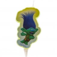 Bougie Silhouette Trolls Branch (vert)