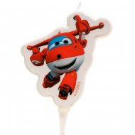 1 Bougie Silhouette Jett Super Wings