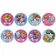 16 Mini disques Stella Pat Patrouille (3,4 cm) - Sucre