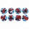 16 Mini disques Spiderman (3,4 cm) - Sucre images:#0