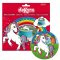 Petit Disque Licorne Magique (16 cm) - Sucre images:#1