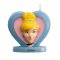 Bougie Princesse Disney Cendrillon 2D (5,5 cm) images:#0