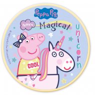 Petit Disque Peppa Pig Licorne (11 cm) - Chocolat blanc