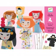 Paper Toys - 5 Poup�es Kokeshis