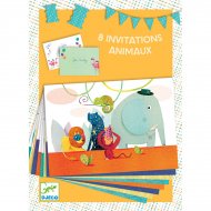 8 Invitations Animaux de la Savane