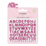 Mini stickers Lettres glitter Relief
