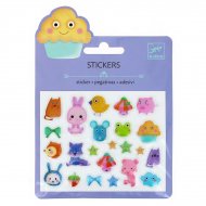 Mini stickers Animaux Kawa� Relief 2D