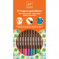 12 Crayons Aquarellables Djeco