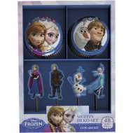 Kit 24 Caissettes � Cupcakes et D�cors Reine des Neiges