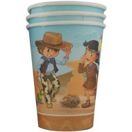 6 Gobelets Indiens et Cowboys