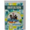 6 Invitations Super 4 Playmobil images:#0