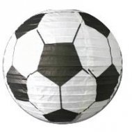 2 Lanternes Deco Ballon de Football (30 cm) - Papier