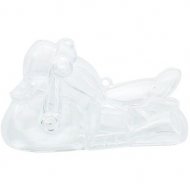 3 Boites Motos � garnir (7,5 cm) - Plastique Crystal