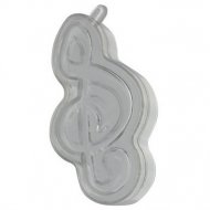 3 Boites Notes de Musique � garnir (8,5 cm) - Plastique Crystal