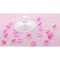 100 Confettis Diamants Rose Fuschia (1 cm) - Plastique images:#1
