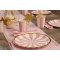 8 Assiettes Kermess - Rayures Rose images:#3