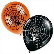 Lot de 8 ballons Halloween Araign�e