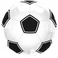 Ballon H�lium Foot Noir/blanc