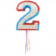 Pull Pinata Chiffre 2 Multicolore (49 cm)