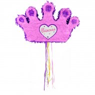 Pull Pinata Couronne de Princesse Rose/Violet (49 cm)