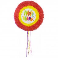 Pull Pinata Happy Birthday Etoiles (48 cm) D�pliable