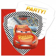 6 Invitations Cars 3