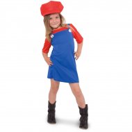 D�guisement Super Plombier Fille Rouge