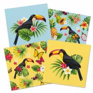 20 Serviettes Toucan Party