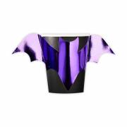 8 Gobelets Chauve-Souris - Purple Halloween